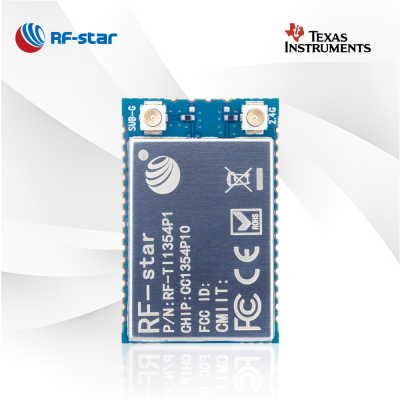 CC1354P10 Sub-1 GHz and 2.4-GHz Wireless Module RF-TI1354P1