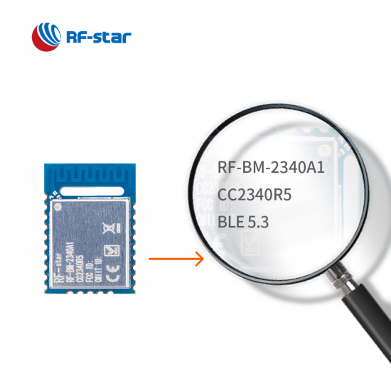 BLE5.0 TI CC2340R5 Module Named RF-BM-2340A1