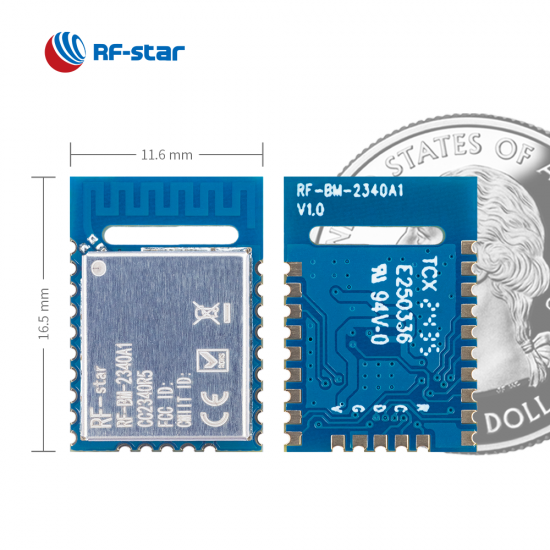 BLE5.0 TI CC2340R5 Module Named RF-BM-2340A1